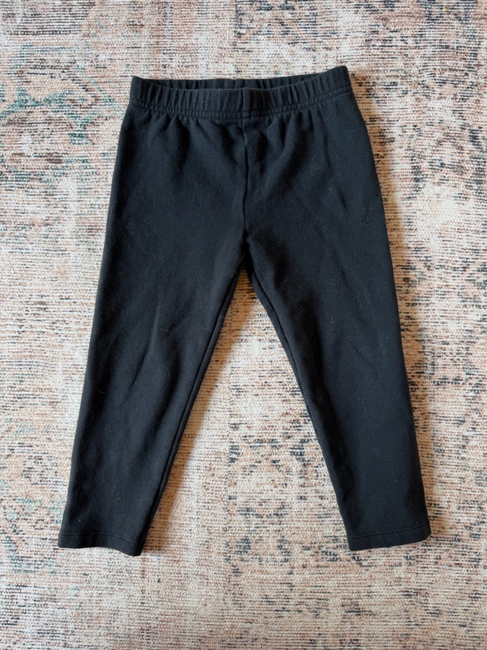 jumping beans Black Stretch Knit Leggings for Kids
